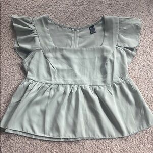 Elegant Sage Green Women's Top